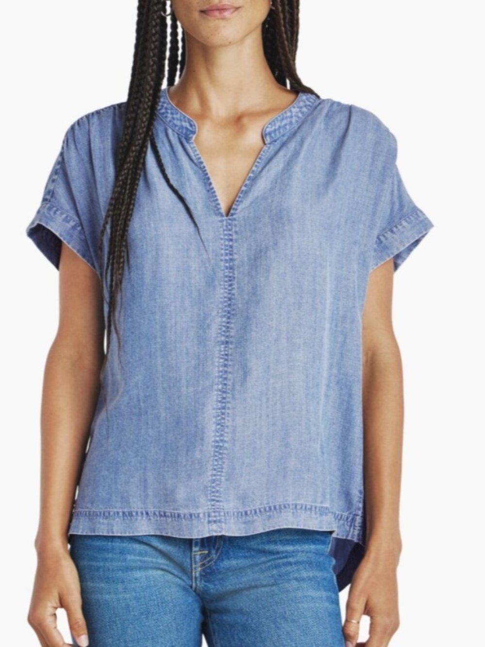 Splendid Wynne Indigo Pullover Top Size XS